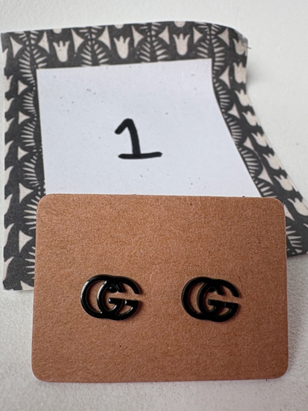 1/4” Stud Logo Designer Earrings - Gucci GG- 1/4”